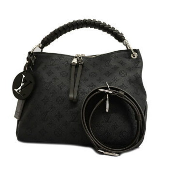 Louis Vuitton Mahina Beaubourg Hobo Handbag Black - Picture 1 of 8